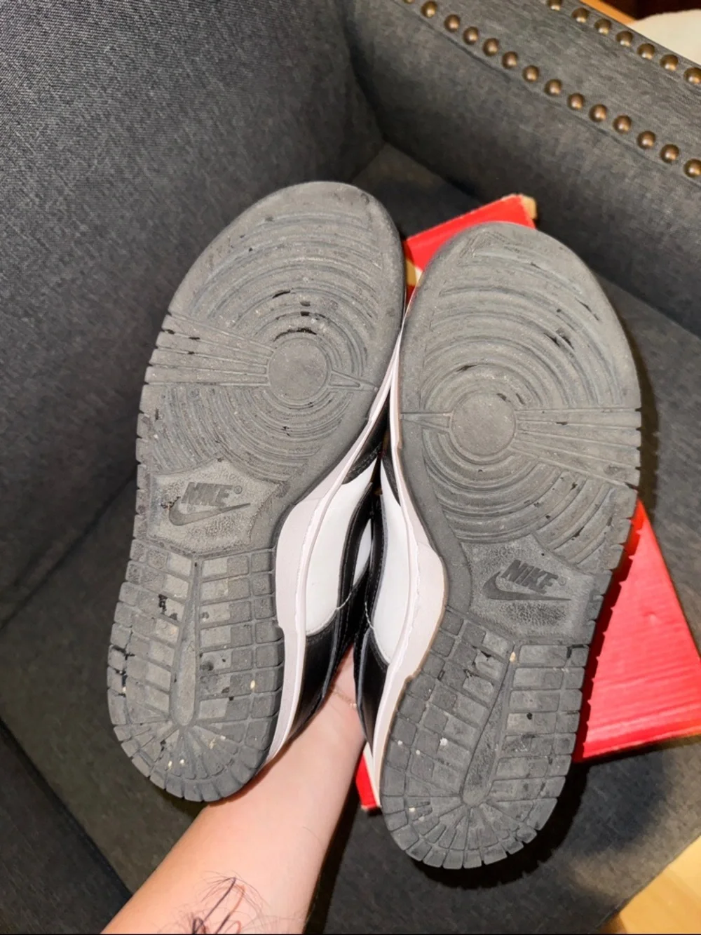 Nike Black and White Low-Top Sneakers